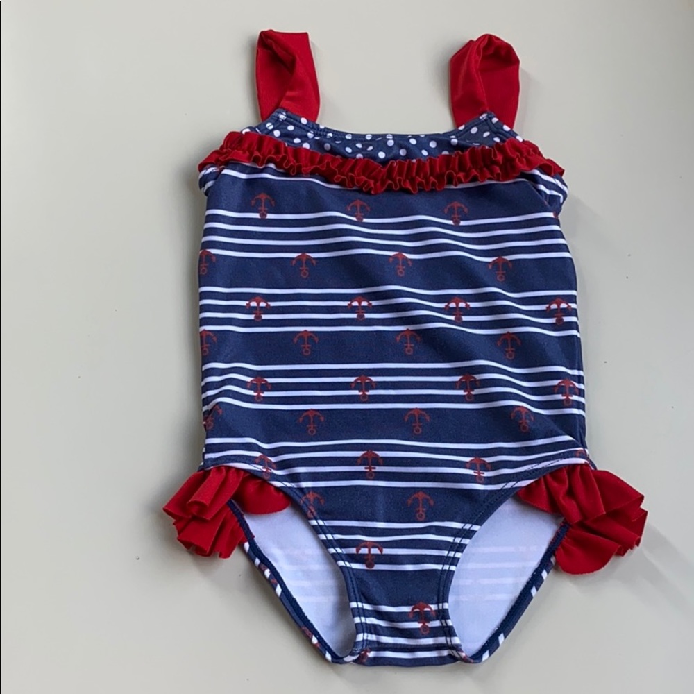 Sweet Lola One Piece Nautical Anchor Bathingsuit